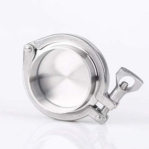 Stainless Steel Sanitary Pipe Fittings Kit With Heavy Duty Tri Clamp End Cap Weld Ferrule And Silicone Gasket 406mm By 430mm For Quick Fit Clamp Assembly Durable Erosion Resistant Plumbing Set For Pros And DIYers with tri clamp end cap visible