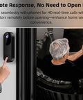 Wireless Video Doorbell Camera With Battery Power for Front Door showing real-time video call on phone
