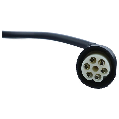 Close-up of the 10-pin connector on Yamaha Outboard Main Wiring Harness 16.4 Ft 10 Pin 688-8258A-50-00 6888258A5000 6X3-8258A-00