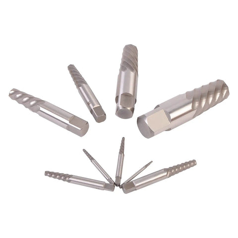 9 Piece Jumbo Screw Extractor Set For Removing Broken Screws Bolts Studs And Pipes Pro Grade Heavy Duty Durable Construction