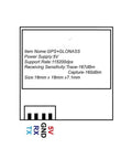 GPS Mini Module For M80 Drones Supports GPS GLONASS Galileo QZSS SBAS BDS FPV RC Racing Drone Accessory Real Time Position Tracking Remote Monitoring Replaceable Part, diagram with specifications.