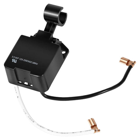 Heavy Duty Sump Pump Float Switch Replacement Compatible With Zoeller Series, black float switch with wires, 1/2 HP.