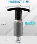 Shop Standard Spring Loaded Pull Pins Featuring Greaseless T Knobs and Heavy Duty Steel Locking Pegs Built Tough For Welding Rigs and Gym Storage While Delivering Corrosion Proof Quick Release Bolts That Hold Fast Under Stress - 2.3 in T knob and 3.53 in length.