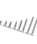 Premium 304 Stainless Steel M3 Self Tapping Screws 200 Piece Pan Head Fastener Kit in various lengths.