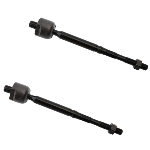 Nissan Front Tie Rod End Kit 4pc Front Inner Outer Ends For Sentra 2013-2019 NV200 2013-2021 Leaf 2018-2019 Fits All Models Beefed Up Steering And Suspension Upgrade, black metal tie rods