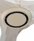 Underside view of the 52 Inch Slick Ceiling Fan With Heavy Duty Solid Wood Blades And Silent Remote Control showing mounting plate.