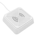 Ultra Compact Portable USB Dishwasher For Kitchen Sink, White Ultrasonic Cleaner on counter with USB cable.