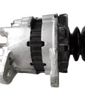 Side view of Heavy Duty Forklift Alternator For 6D Series 6D14 6D15 6D16 Drop In Replacement ME037640 in silver casing