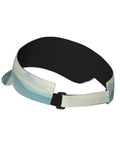 Back view of All Day Sun Shield Dragon Boat Festival Print UV Visor Hat With Curved Brim UPF Protection showing Velcro strap.