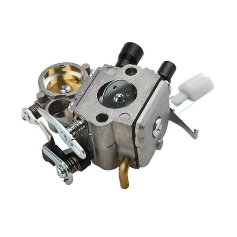Replacement Workhorse Carburetor For Small Engines Compatible With MS171 MS181 MS211 171 181 211 Brush Cutter And Lawn Mower Easy Install Plug And Play Heavy Duty Aluminum Construction Heat And Corrosion Resistant Spare Part, silver aluminum