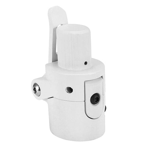 Folding Rod Base Locks Screw For Electric Scooters Replacement Part, Premium Aluminum Alloy, close-up showing secure folding mechanism