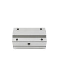 Sweet Precision Linear Ball Bearing Block in silver, designed for 8mm-16mm shafts, ideal for smooth motion in maker projects.