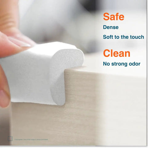 Heavy Duty Baby Proof Corner Protectors With No Fuss Pre Tape, Premium Thick Rubber Foam Edge Guards, Tough Non Toxic Impact Shields For Sharp Desks Tables And Fireplaces, Super Secure Hold 16 Pack