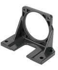 Heavy-duty mini stepper motor mounting bracket with durable black metal frame, ideal for secure motor installation and DIY projects.