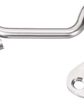 Gate Cabin Hook Snap Latch for Swing Door Window with Screws Button, stainless steel, 76mm hook, secure fastening.