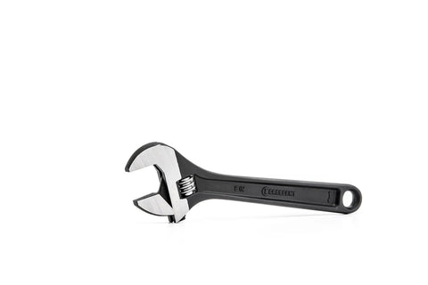8-Inch Adjustable Steel Wrench With Black Oxide Finish, Hex Jaw Design For No-Slip Grip, Ergonomic Wide Handle For Easy Tightening