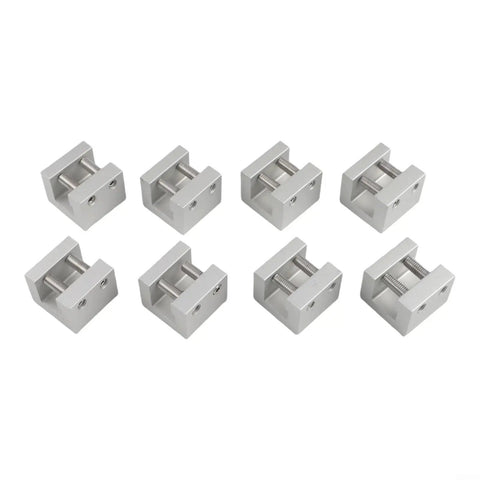 Heavy Duty Aluminum Standing Seam Clamps Kit For Solar Panel Mounting with stainless steel hardware in 8 pack.