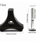 Top Notch Hi Strength Plastic Lawn Mower Handle Screw Nut Kit With Triple Cornered Knobs For Wobble Free Deck Connection And Quick Keyless Tightening That Totally Fits Your Outdoor Power Equipment Needs Perfectly. 1 set black plastic mower handle nut and steel screw, 52mm