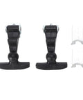 Pair of 46mm T Handle Latch With Rubber Draw Flexible Hasps and Stainless Steel Fasteners for secure closure
