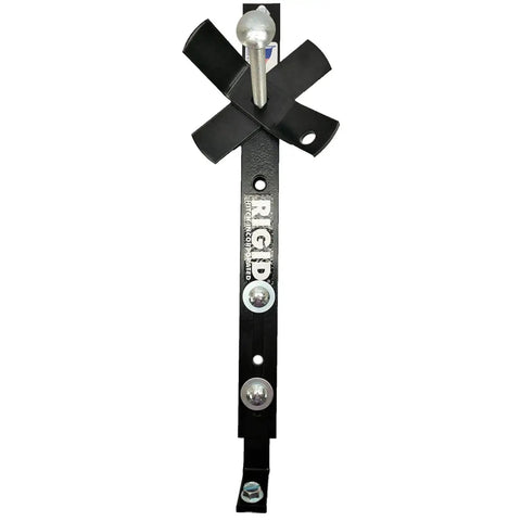 In-Bed Spare Tire Carrier for Trucks - Hitch Mounted Tire Bracket, Universal Fit, Black Powder Coat, Lockable Design