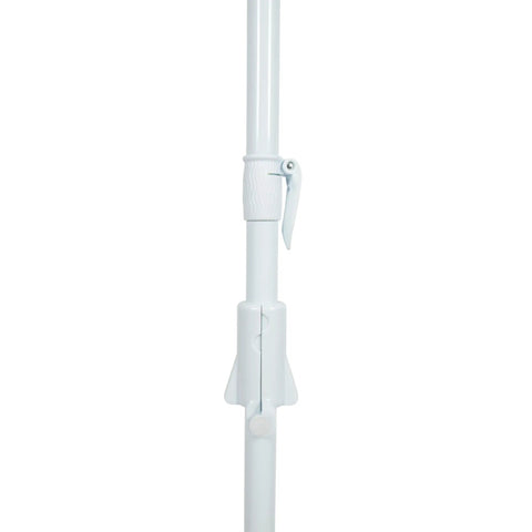 Close-up of white pole from AnchorX 7 Ft Beach Umbrella Base System With Sand Anchor And Carrying Bag Portable Outdoor Market Umbrella