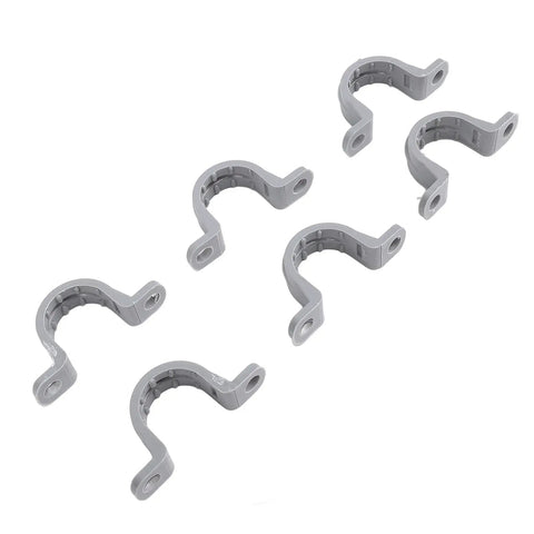 1 Inch PVC Electrical Con Clamp 2 Hole U Bracket Pipe Strap for HVAC Telecommunication Refrigeration and Lighting