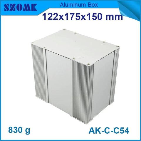 SZOMK aluminum explosion-proof junction box enclosure, 122x175x150 mm, ribbed sides