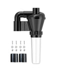 Double Filtration Cyclone Dust Collector For Woodworking, 50mm 2 Inch Turbocharged Industrial Separator with accessories