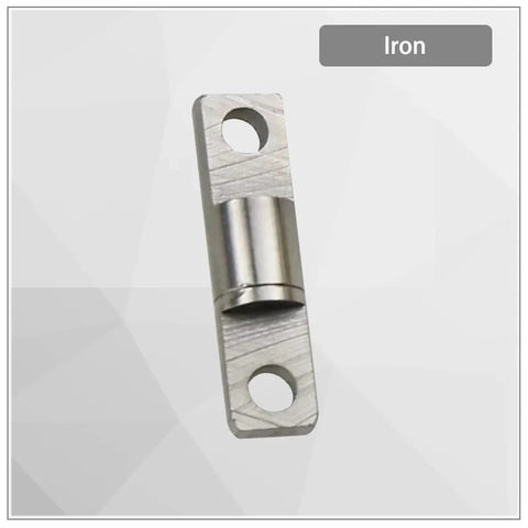 360 Degree Rotatable Concealed Overlay Cabinet Hinge With Embedded Torque Damping Shaft, iron, close-up view