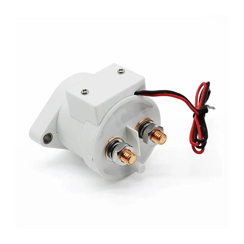 Heavy Hitter 200A DC Contactor Relay Switch For EV Charger Stations High Voltage Power Controller with mini breaker, compact design.