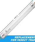 Two Pack 6W F6T5BL Black Light Fluorescent Tubes G5 Base 9 Inch Full Length Replacement Bulbs For DT2000XL, insect trap use