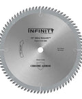 10 Inch Ultra Smooth Crosscut Saw Blade With 80 Teeth, Five Eighths Inch Bore, One Eighth Inch Kerf, Nickel Armor Coating For Durability