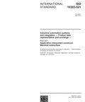 ISO 10303-521 Standard document cover page, detailing industrial automation system data exchange guidelines.