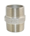 One And A Quarter Inch NPT Male Threaded Hex Nipple Stainless Steel 304 Quick Coupler Pipe Fitting for Air Water Fuel Lines