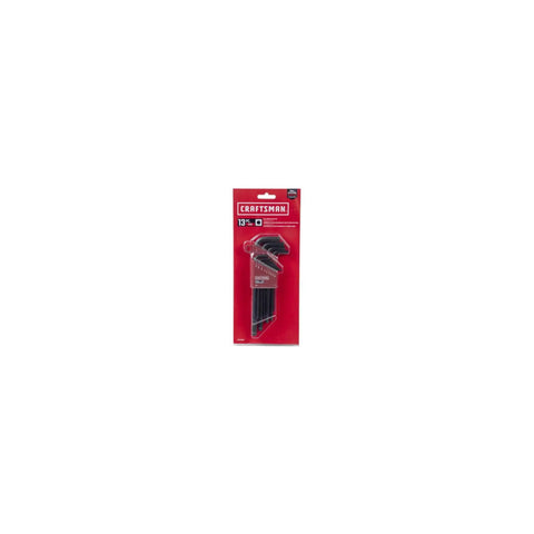 Ball End Hex Key Set 13 Piece With Labeled Carry Case, Black Oxide Finish For Rust Resistance in packaging