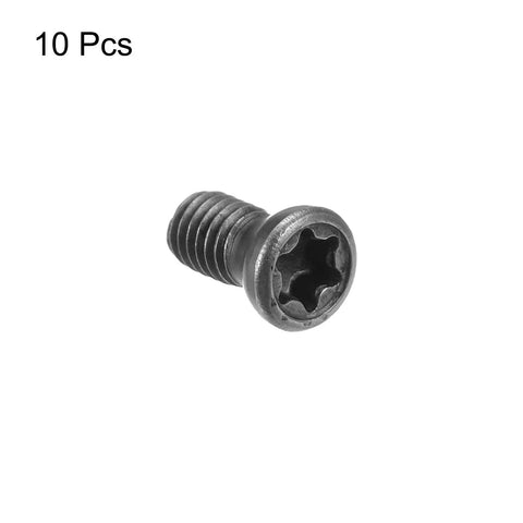 Top Shelf M3.5 Torx Screws With T15 Drive And Flat Countersunk Head 12.9 Grade Alloy Steel Kickass Machine Bolts For DIY Projects Hella Strong 10 Piece Hardware Kit, featuring a single screw.