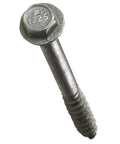 No. 10 Strong Drive SD Connector Screw 2-1/2 Inch with Quarter Inch Hex Head Pro Grade Heavy Duty Galvanized Coating in focus