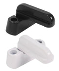 Heavy Duty Aluminum Window And Door Sash Lever Handle For Easy Install Replacement Lock, black and white options shown