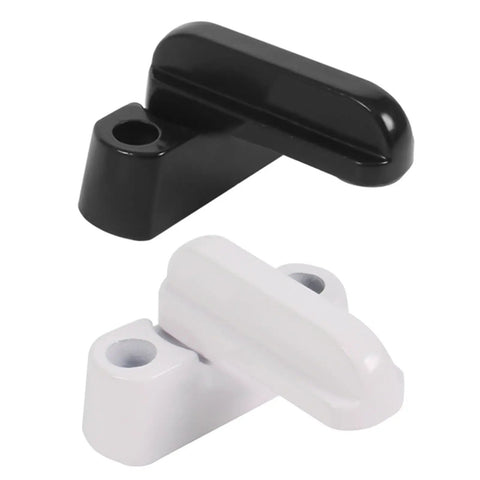 Heavy Duty Aluminum Window And Door Sash Lever Handle For Easy Install Replacement Lock, black and white options shown