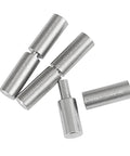 Four Piece 14x50mm Stainless Steel Cylindrical Pivot Welded Drum Hinges 360 Degree Rotating Beefed Up Heavy Duty Hinges For Swing Doors And Trailer Ramp Doors Durable Build