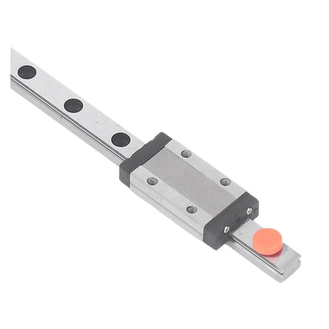 High Performance Linear Rail And Slider Kit MGN9H-300-1R For Printers And CNC Machines, Smooth Precise Motion With Dual End Stops To Prevent Collisions, beefy linear rail with slider carriage and end stops for CNC