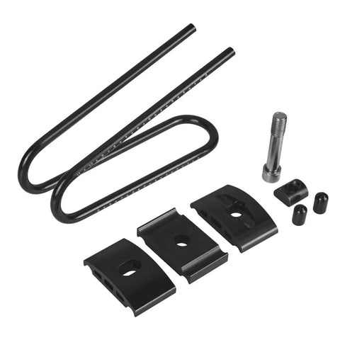 Bike Seat Shock Absorber And Saddle Suspension parts for MTB and road bikes, alloy spring steel components in black