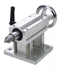 Heavy Duty Manual Tailstock With 70mm Center Reach For Wood Lathes And Cnc Routers Rotary Fourth Axis Engraving Stand, aluminum, stable base.
