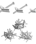 Toggle Bolt And Wing Nut Drywall Anchor Kit For Hollow Walls, No Fuss Easy Install, Steel Rust Resistant Wall Fasteners For DIY Projects And Pros That Holds Heavy Items Safely, assorted steel toggle bolts