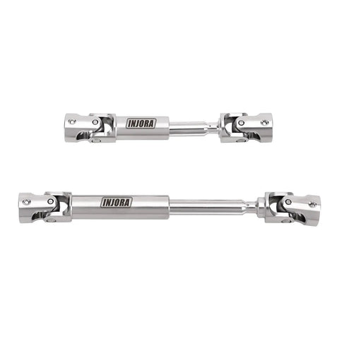 Premium Stainless Steel Center Drive Shafts For Hpi Venture 18 And Cr18p Rc Vehicles, showing two heavy-duty metal components.