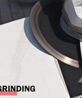 Grinding with 4.5 Inch Diamond Tile Blade For Porcelain Granite Marble Cut And Grind Wet Or Dry, 2 Pack on tile surface