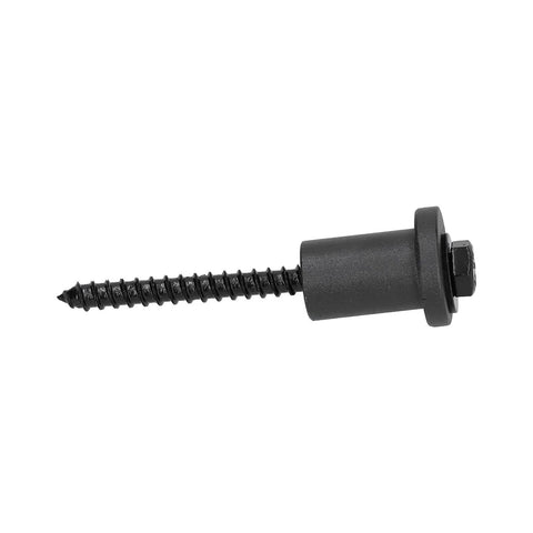 Do It Yourself Ready 1.4 Inch Sliding Barn Door Track Spacer Replacement Kit, showing a carbon steel spacer with lag bolt.