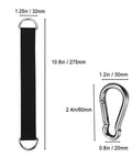 Two Pack Tree Swing Straps Hanging Kit For Tree Swing Seats Hammocks Planks And Gym Cables Durable Nylon Fitness Pull Up Straps Weather Resistant Easy Install Heavy Duty Swing Kit with dimensions shown