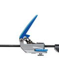 Side view of T Track Clamp With Auto Lock Action, Adjustable Aluminum Body Woodworking Clamp For Precise Miters And Irregular Shapes.