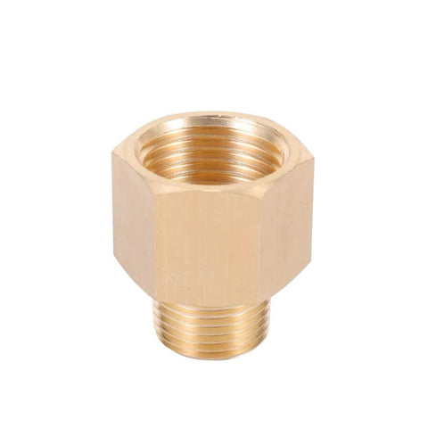 Brass NPT hex bushing adapter 3/8 to 1/2 inch for plumbing